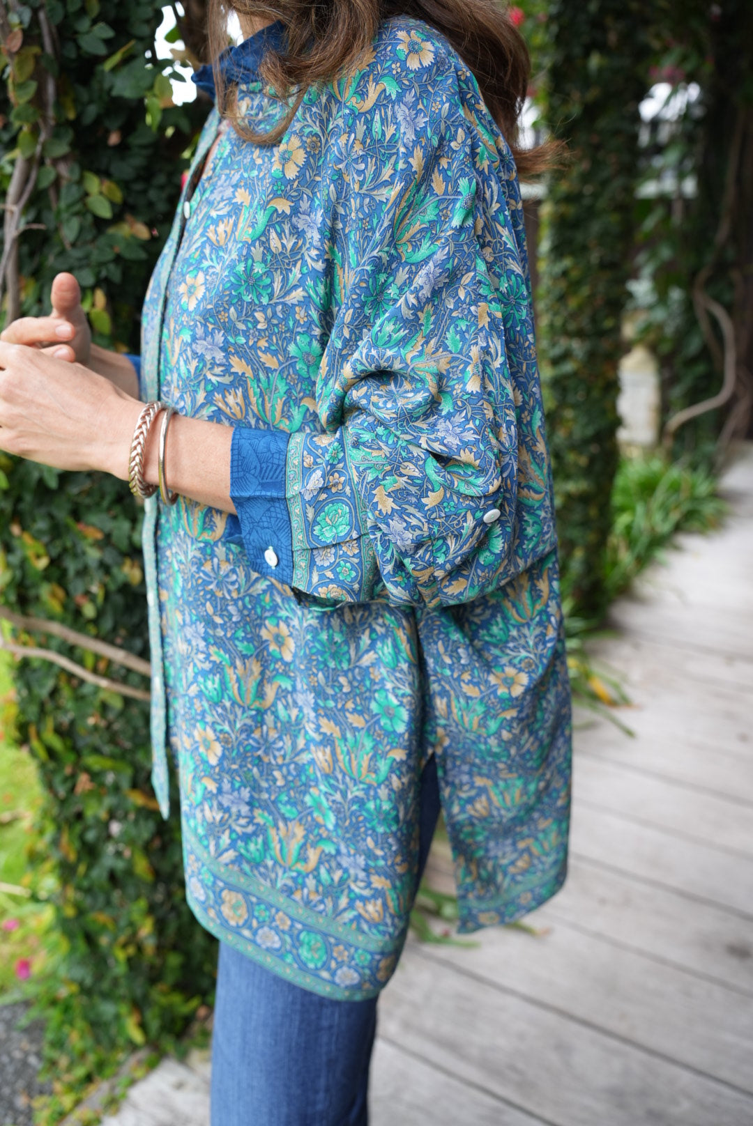 SILK SHIRT | CORNFLOWER BLUE