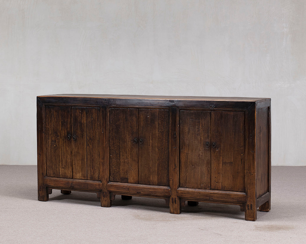 Antique Pine Chinese Six-Door Sideboard | Annabelle's Design Store NZ