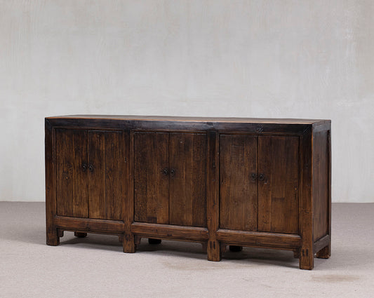 Antique Pine Chinese Six-Door Sideboard | Annabelle's Design Store NZ