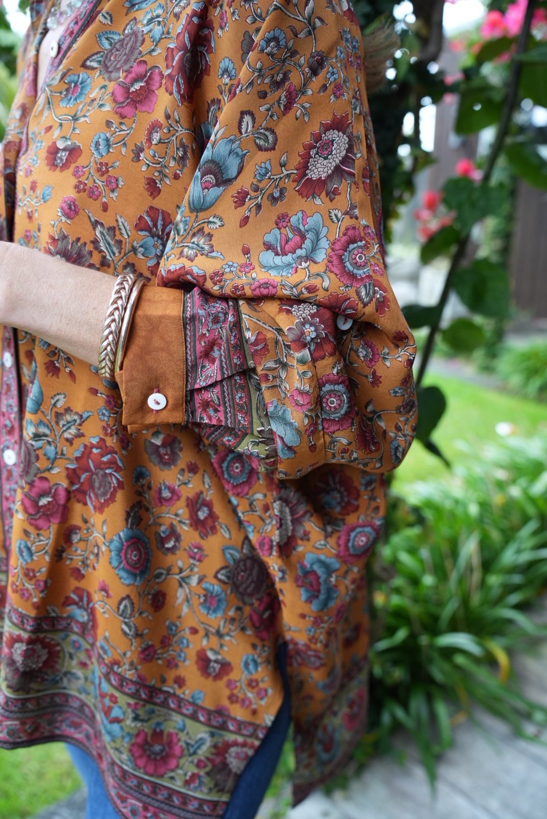 SILK SHIRT | GOLDEN MUSTARD