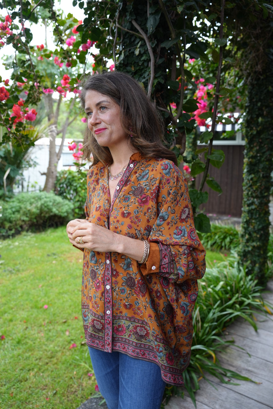 SILK SHIRT | GOLDEN MUSTARD