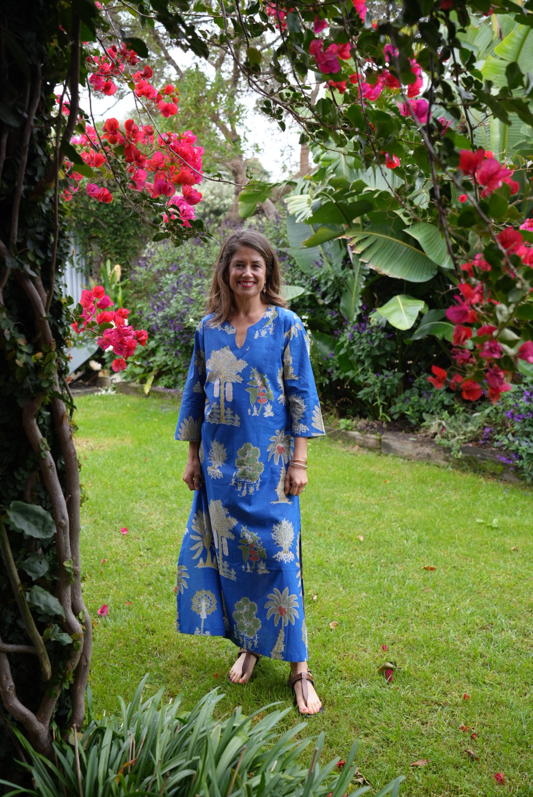 NICKY DRESS | PALM BLUE