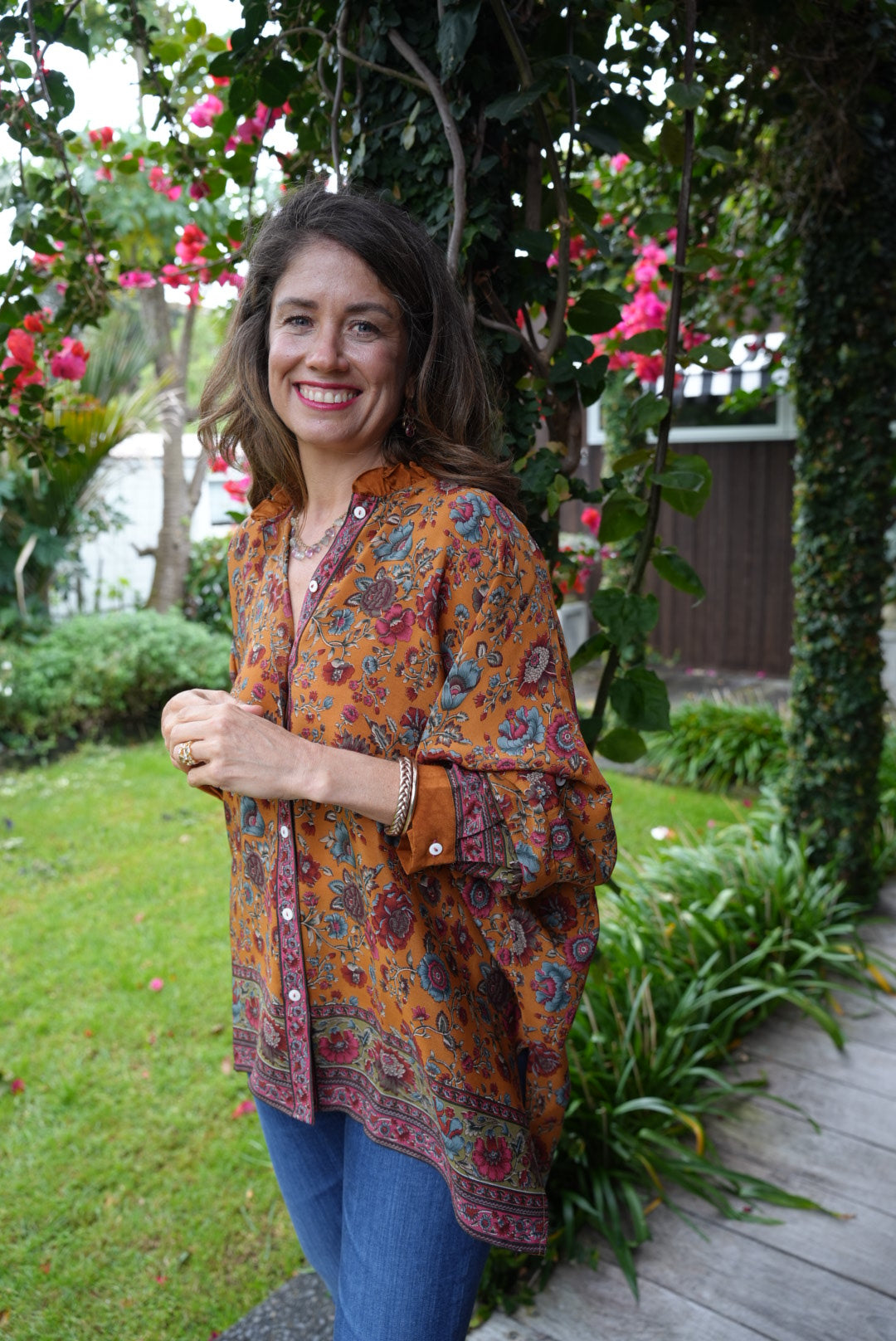 SILK SHIRT | GOLDEN MUSTARD