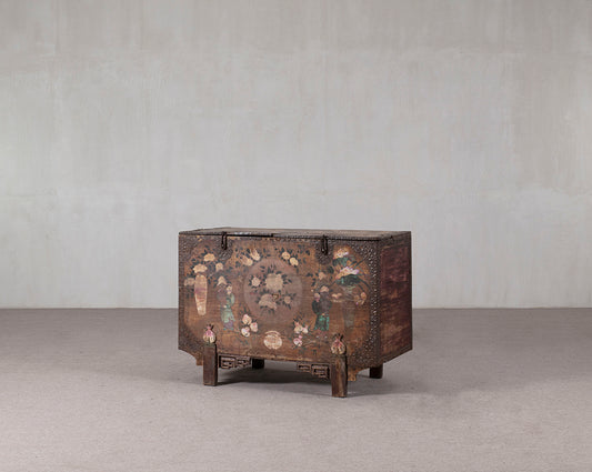 Antique Painted Pine Trunk | Annabelle's Design Store NZ