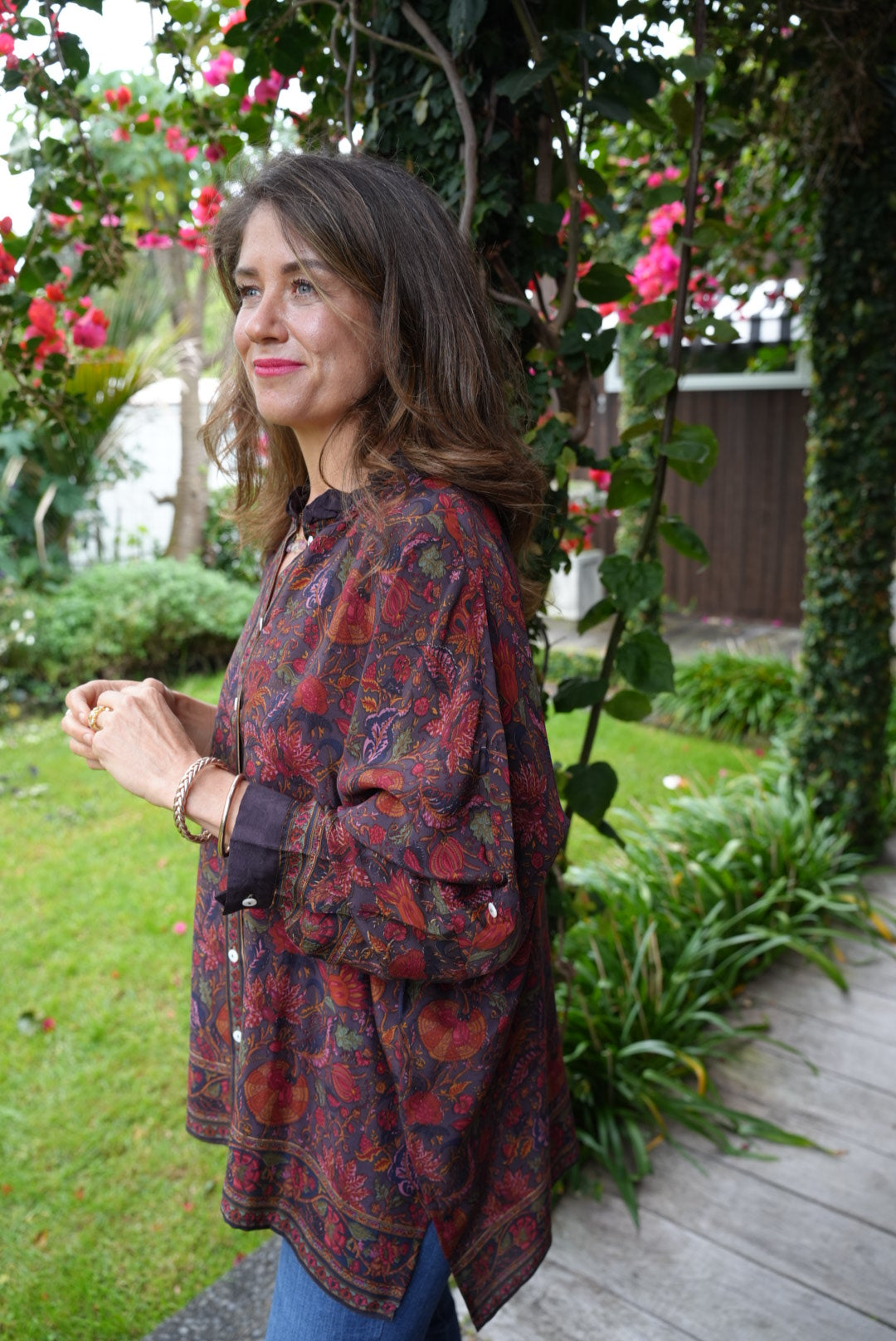 SILK SHIRT | PLUM