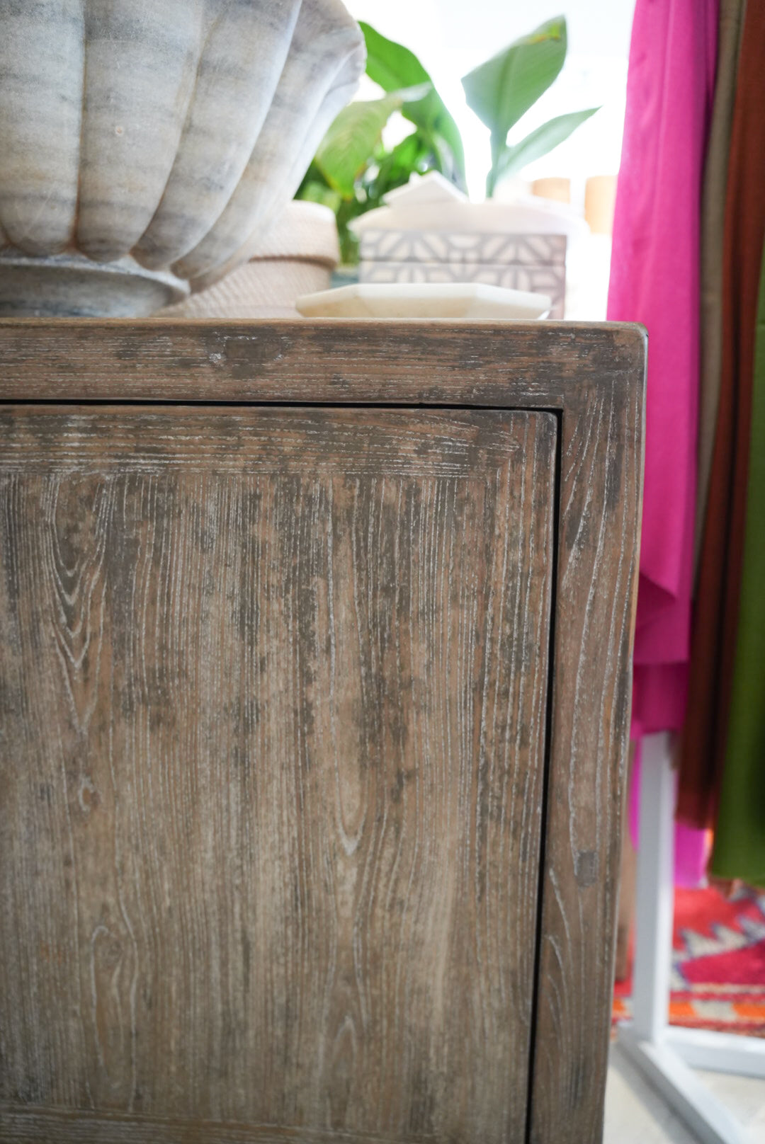 Close Up - Havelock North - Antique Pine Two-Door Cabinet | Annabelle's Design Store NZ