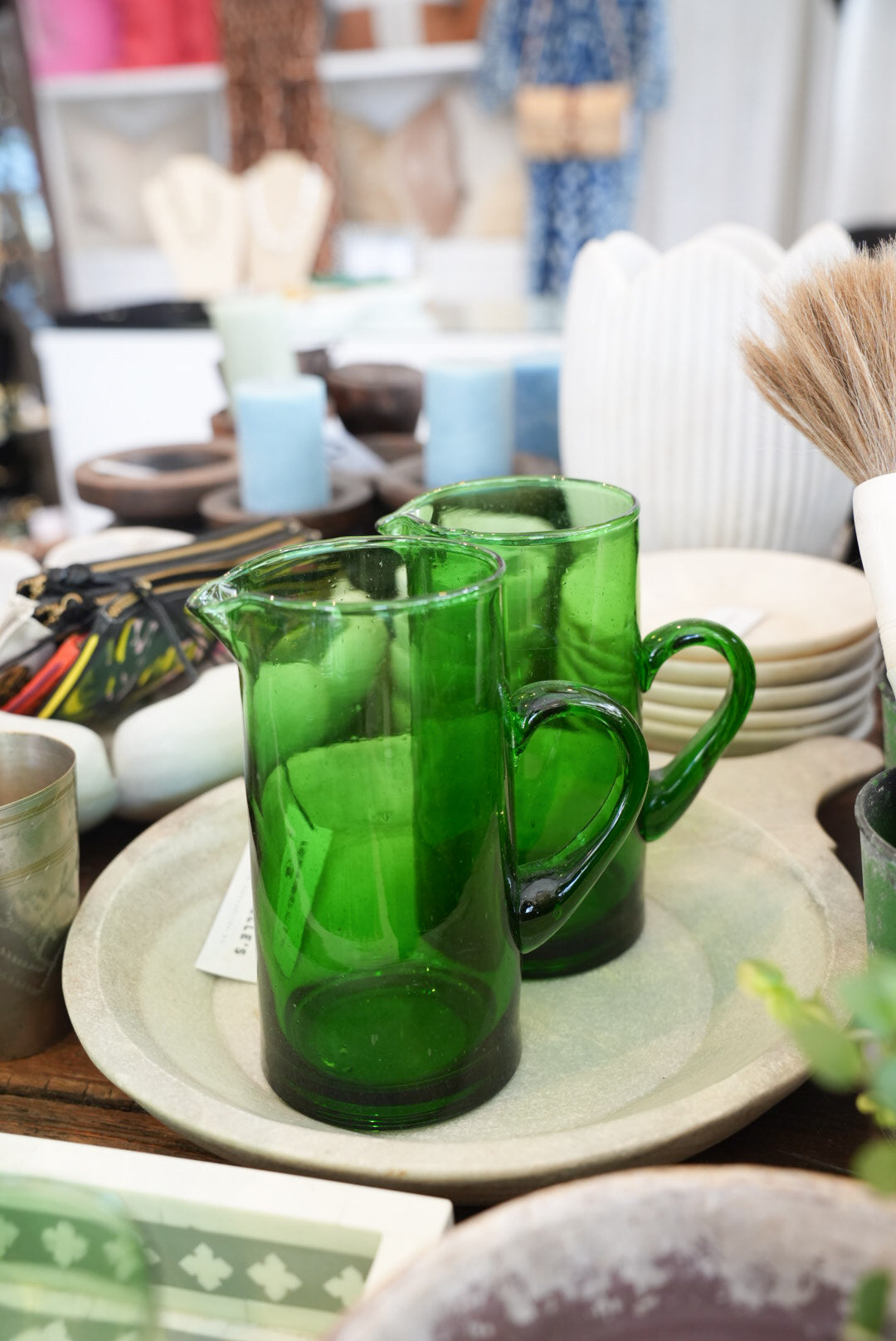 MOROCCAN BELDI JUG | GREEN