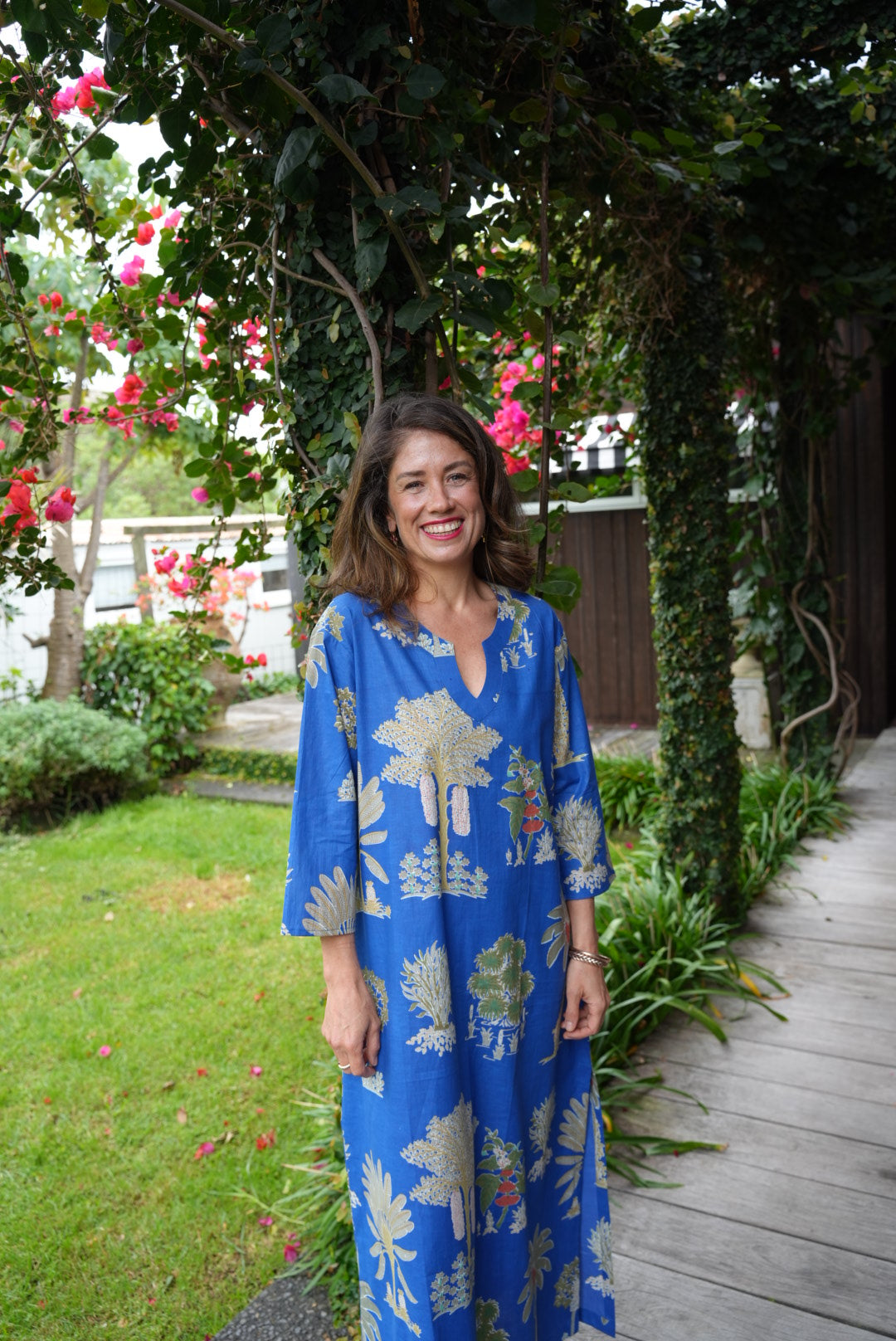 NICKY DRESS | PALM BLUE