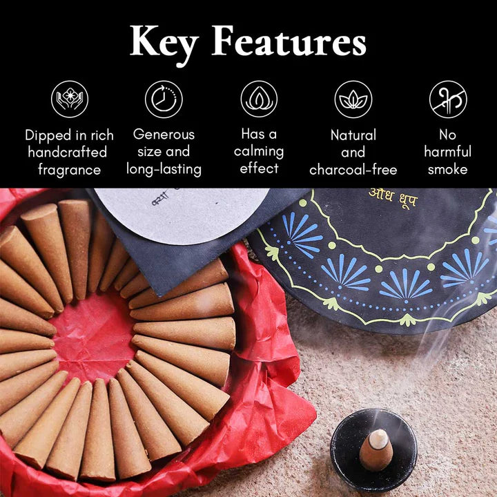 Audh (Agarwood) – Deep & Meditative | INCENSE CONES