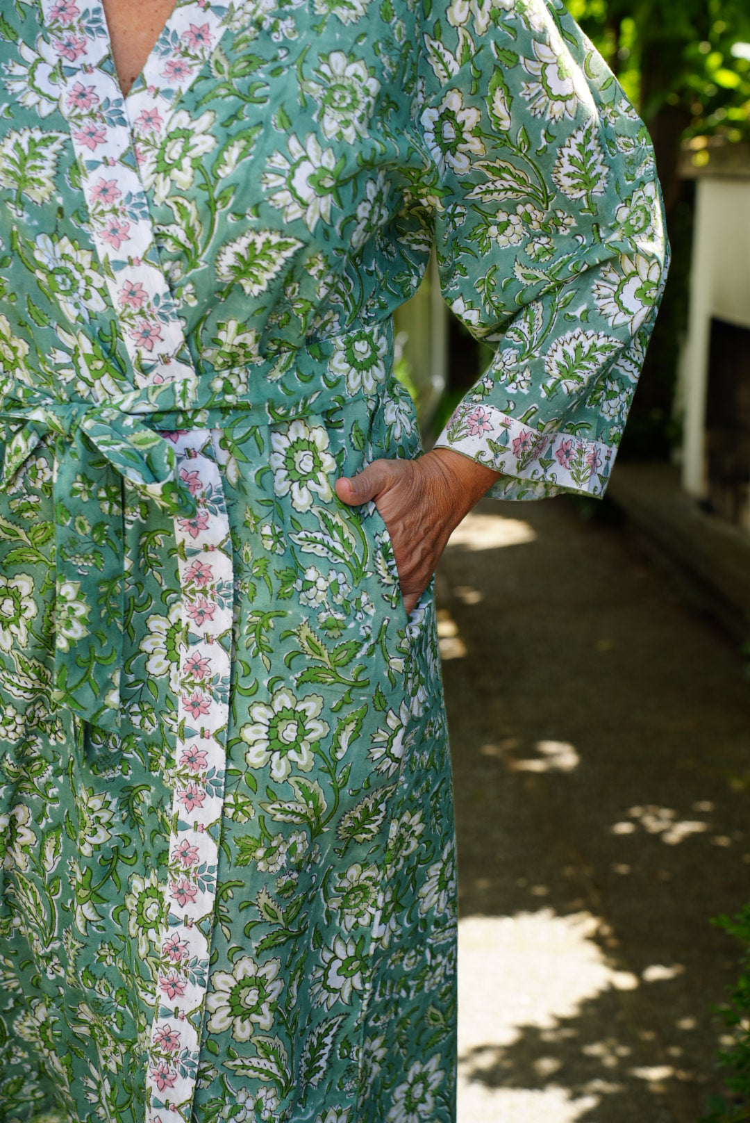 COTTON BLOCK PRINT KIMONO | MEADOW BLOOM
