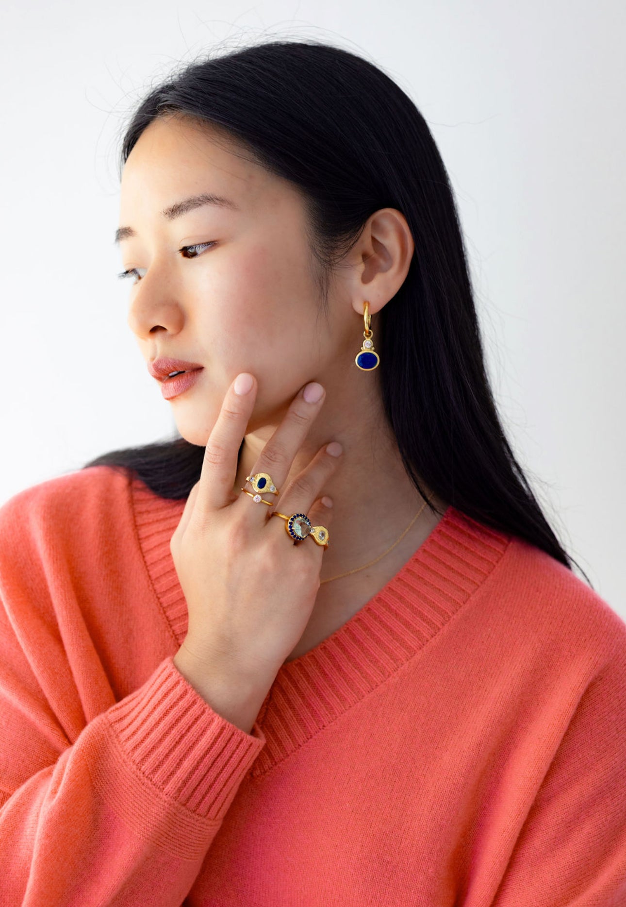 AMARA EARRINGS | LAPIS