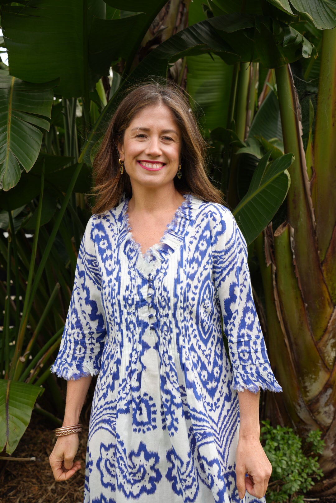 SIENNA MID DRESS | IKAT INDIGO