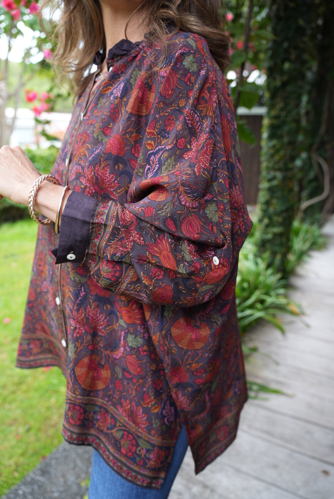 SILK SHIRT | PLUM