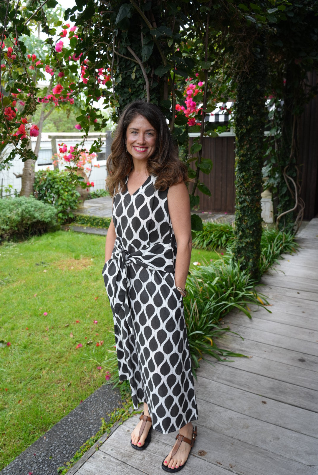 LILY DRESS | BLACK LEAF
