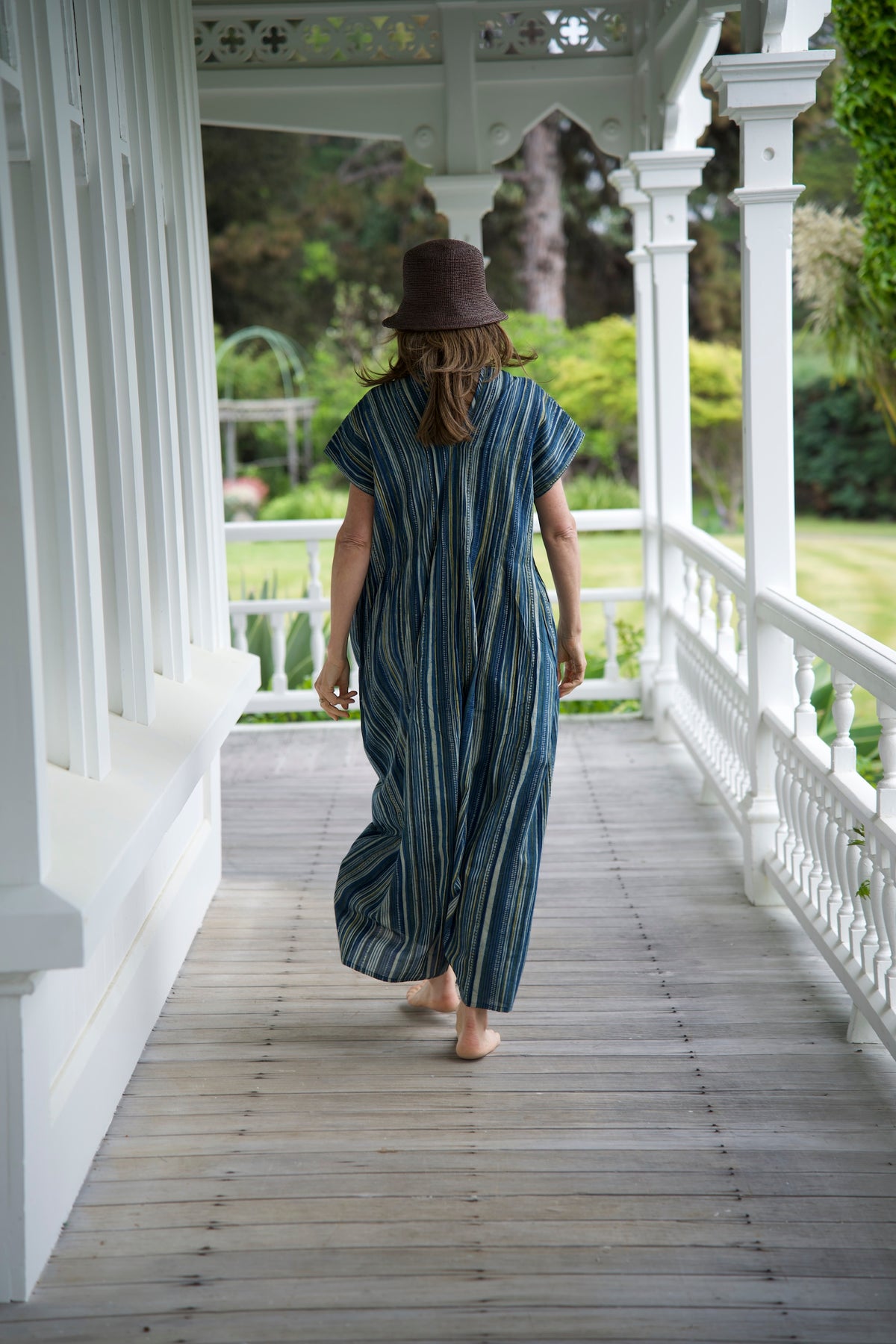 BILLIE DRESS | INDIGO YELLOW | HAND BLOCK PRINT COTTON