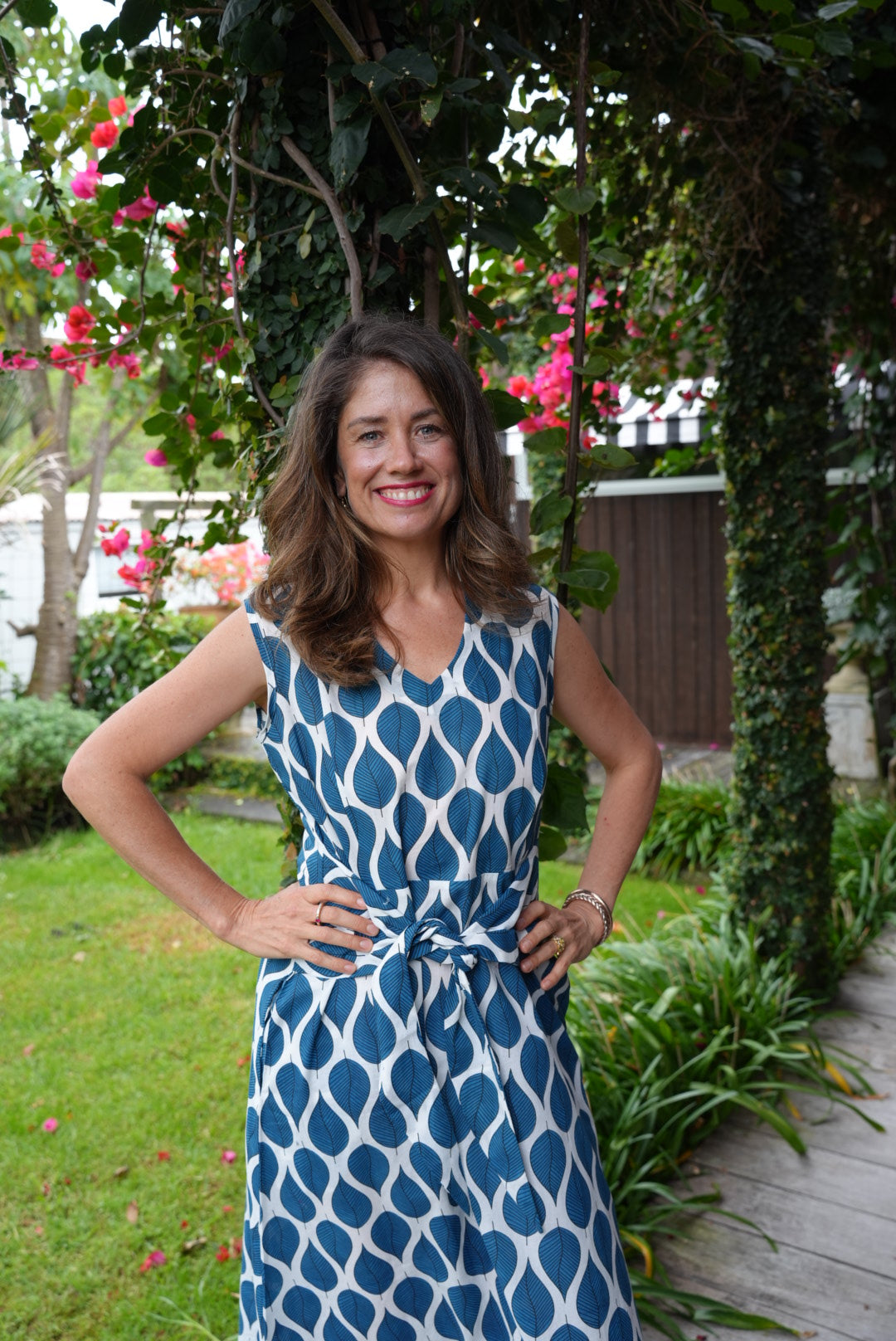 LILY DRESS | BLUE LEAF