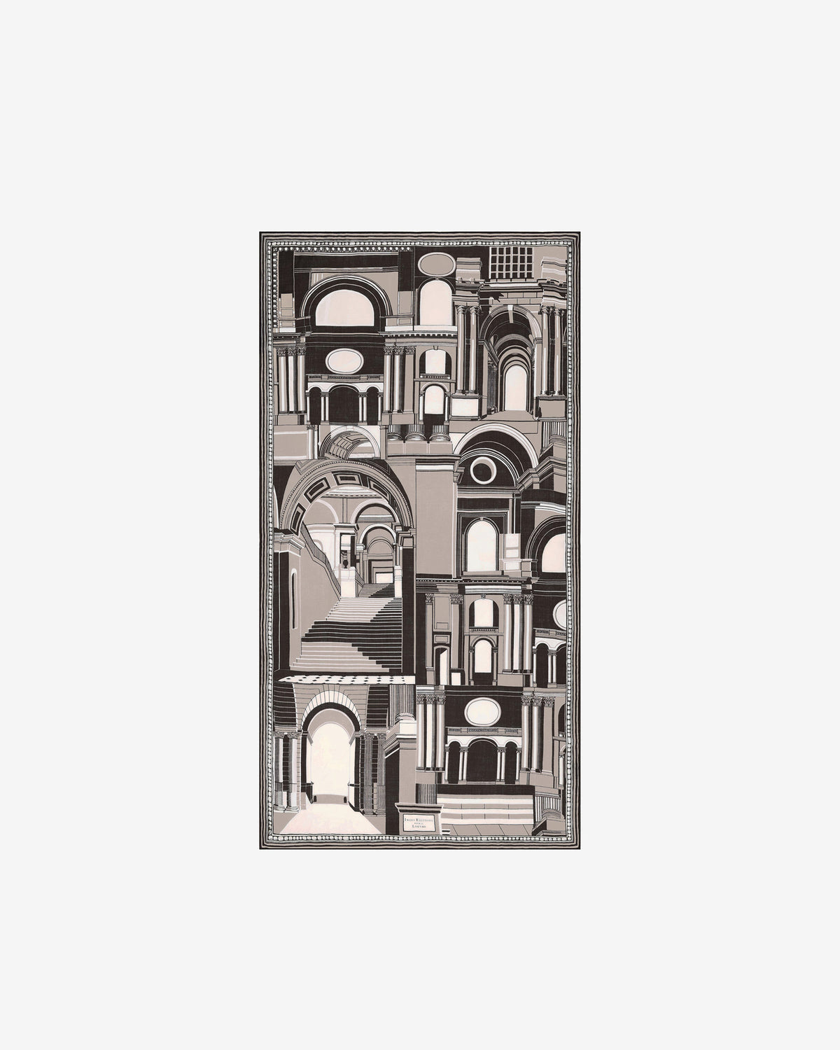 ARCHITECTURE Scarf- BLACK by Inouï Edition