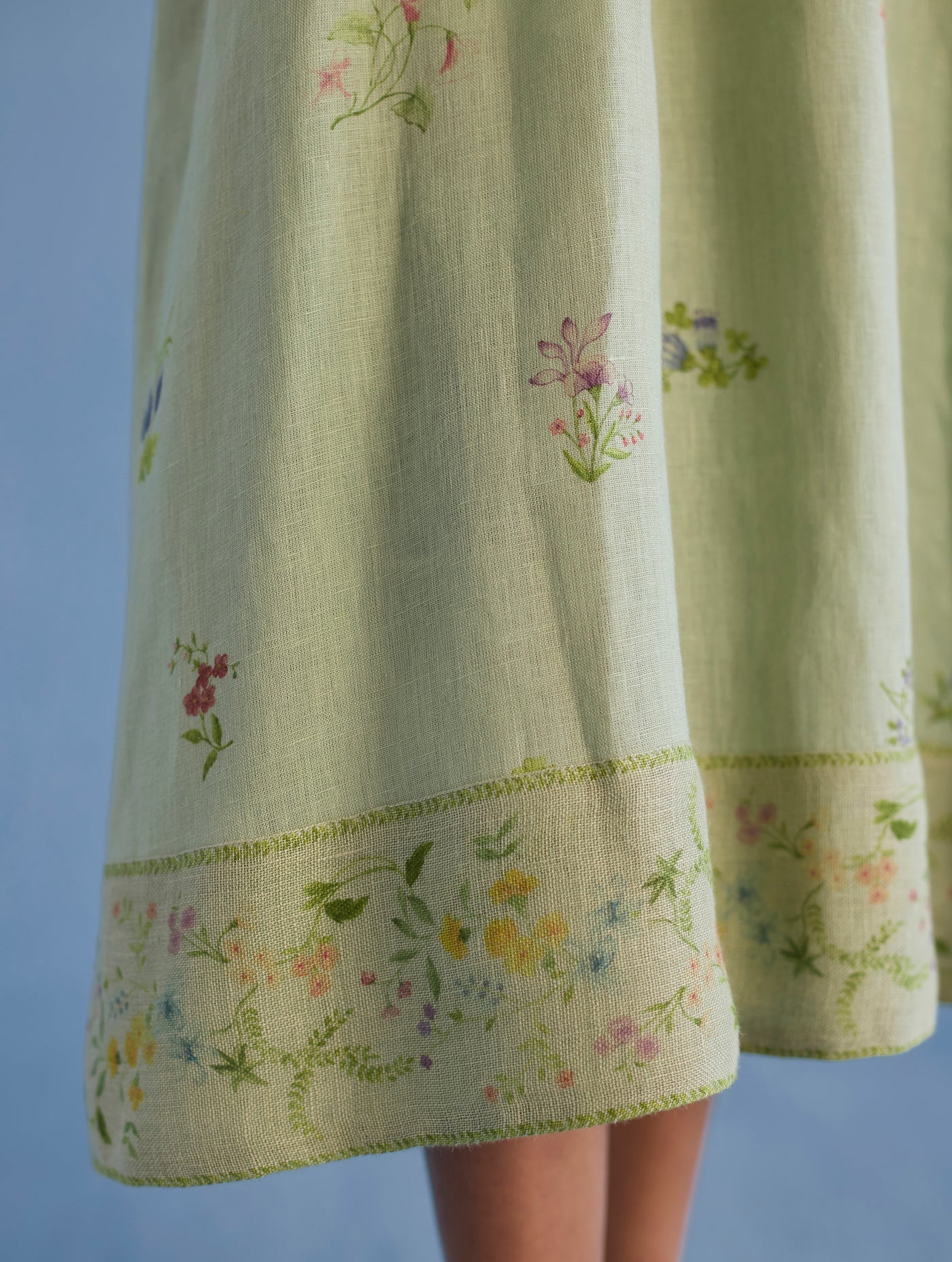 MEMA SHAWL COLLAR DRESS | SAGE