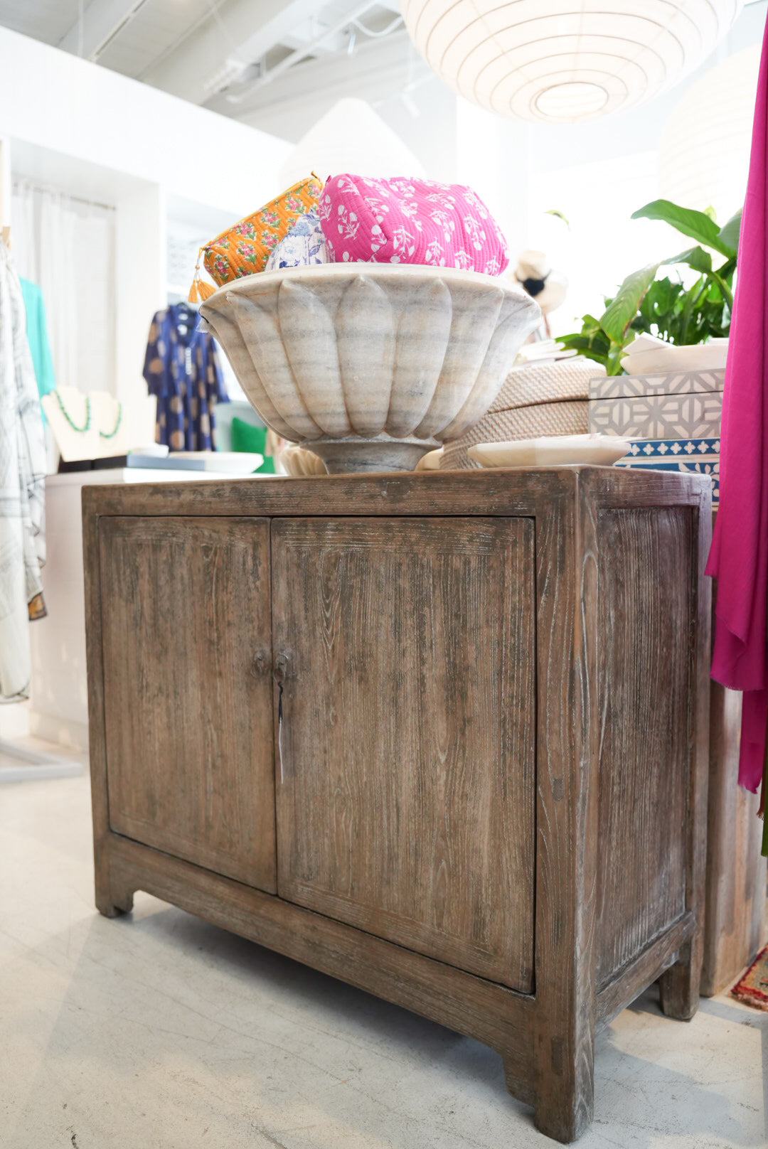 Havelock North - Antique Pine Two-Door Cabinet | Annabelle's Design Store NZ