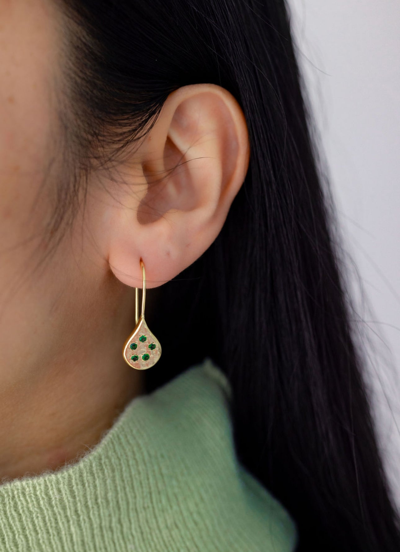 DAHLIA EARRINGS | EMERALD