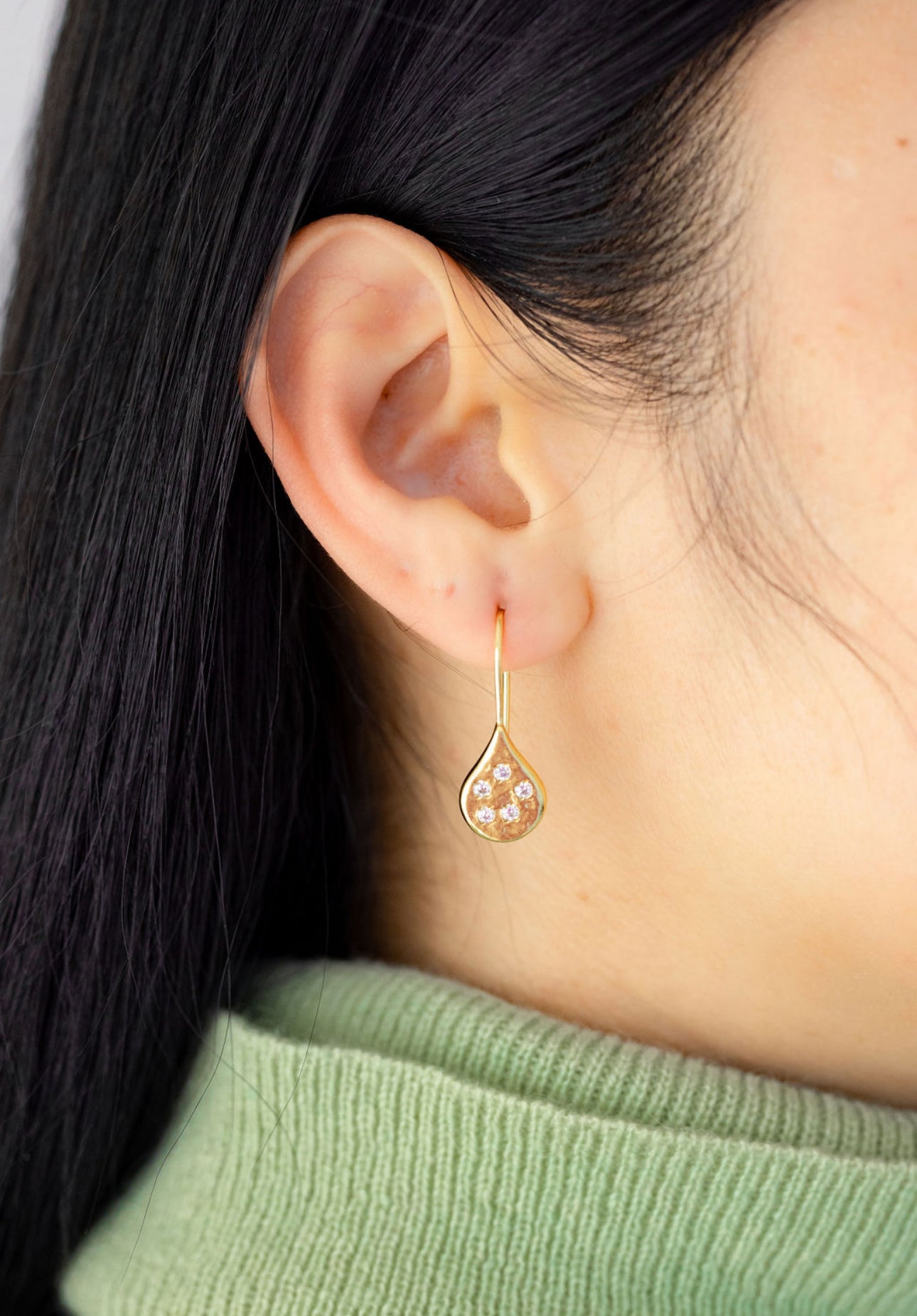 DAHLIA EARRINGS | CLEAR