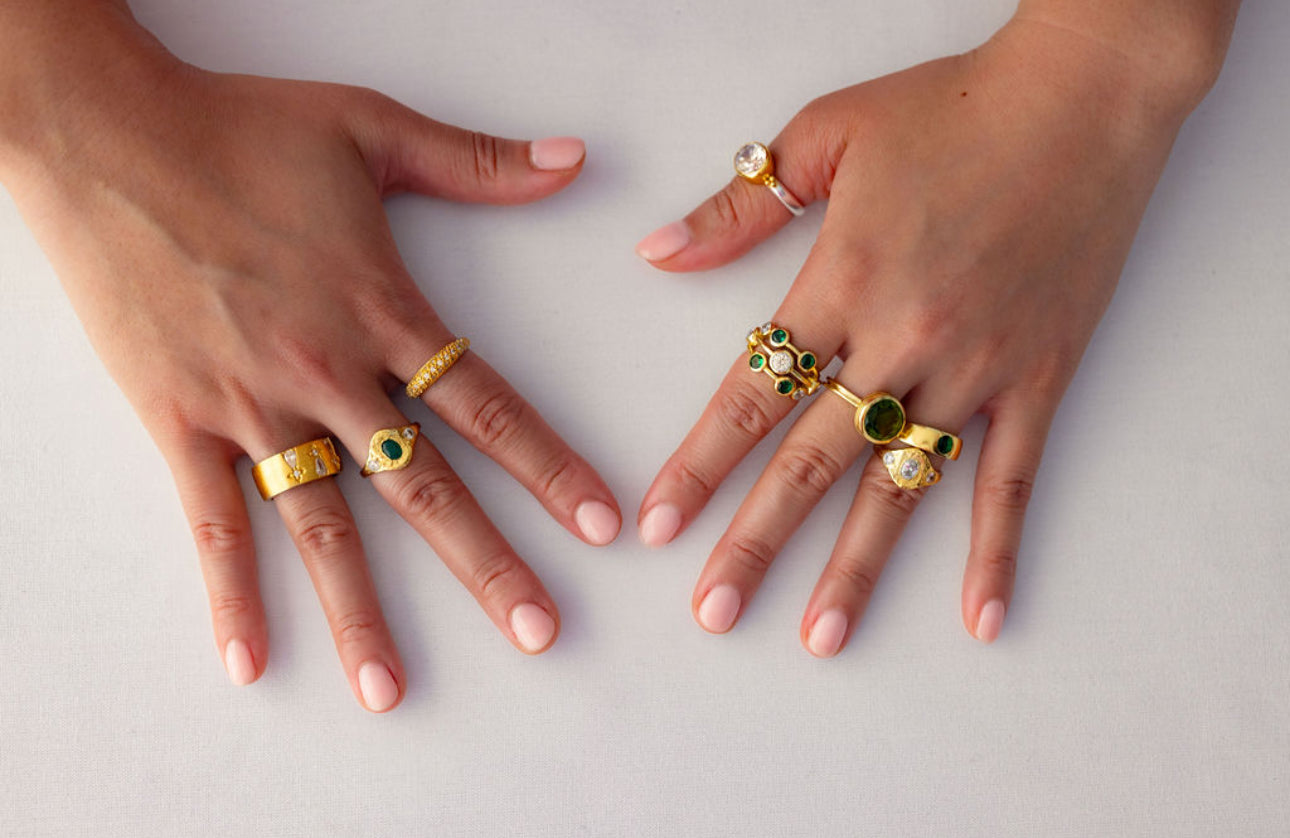 LUCIA RING | GREEN OYNX