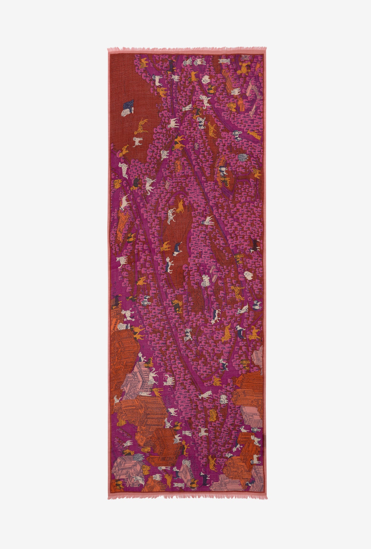 CENTRAL PARK Scarf- FUCHSIA by Inouï Edition