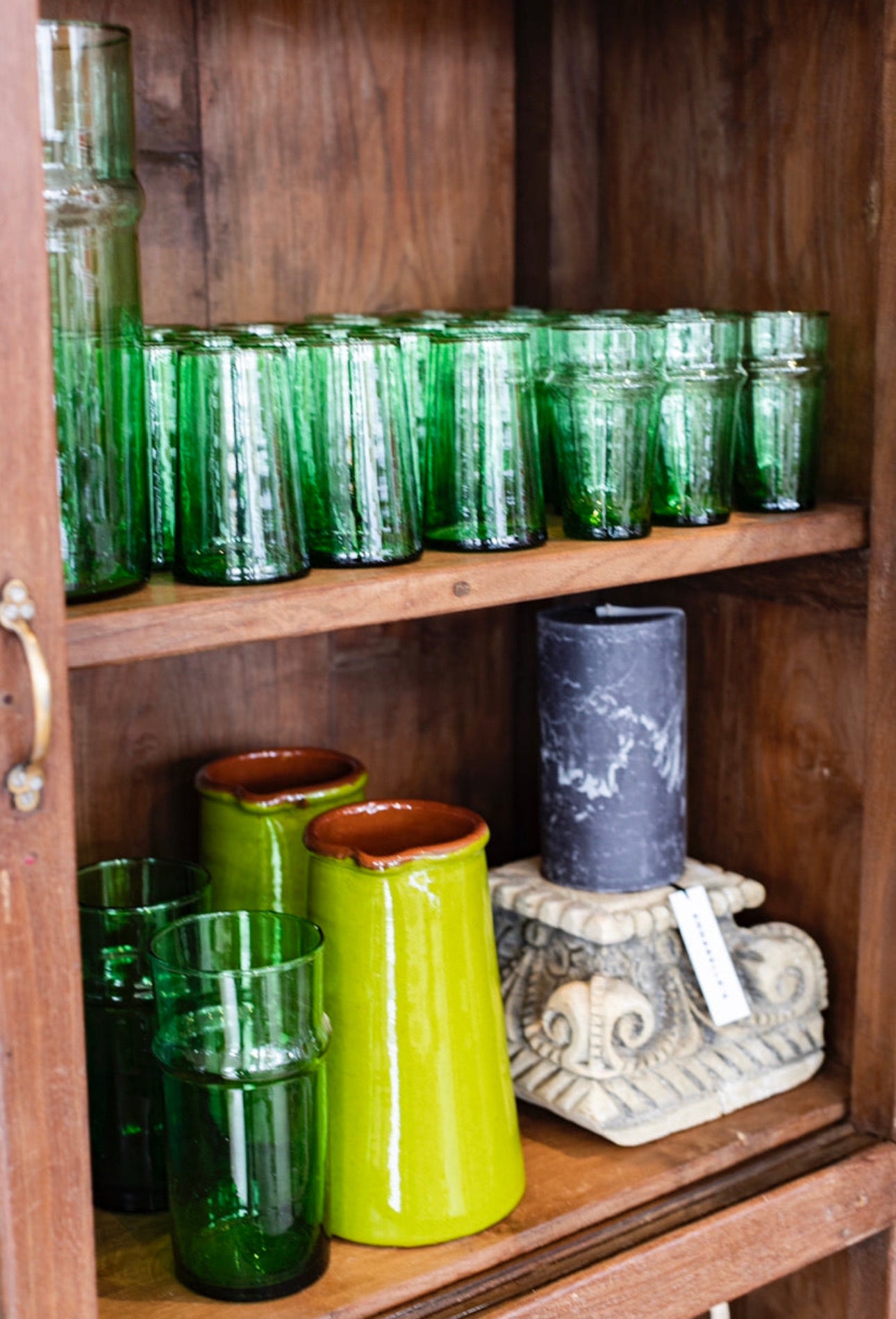 MOROCCAN BELDI VASE | GREEN