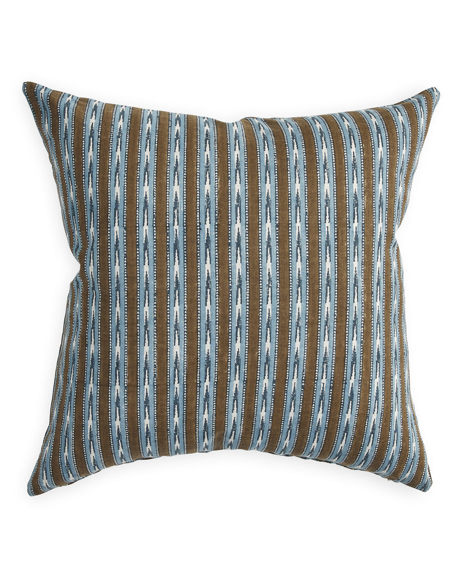 MASHRU TOBACCO LINEN CUSHION