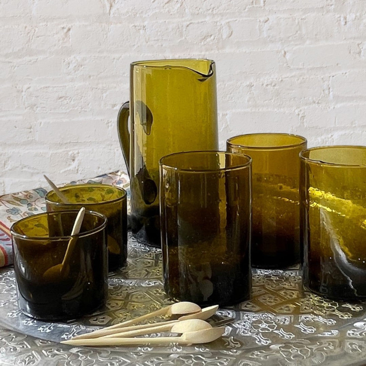 MOROCCAN BELDI TUMBLER | AMBER