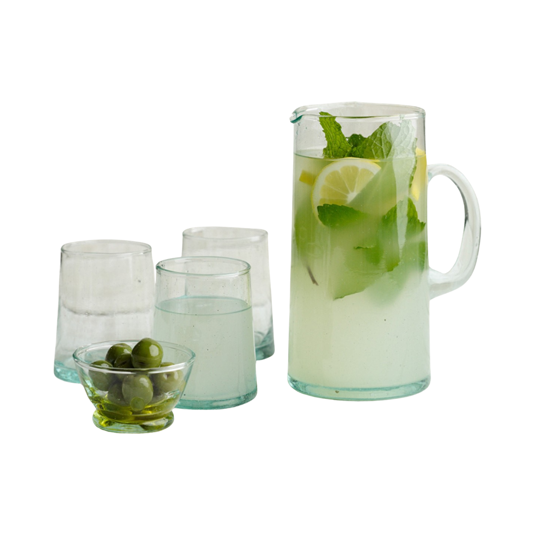 MOROCCAN BELDI JUG / BLUE