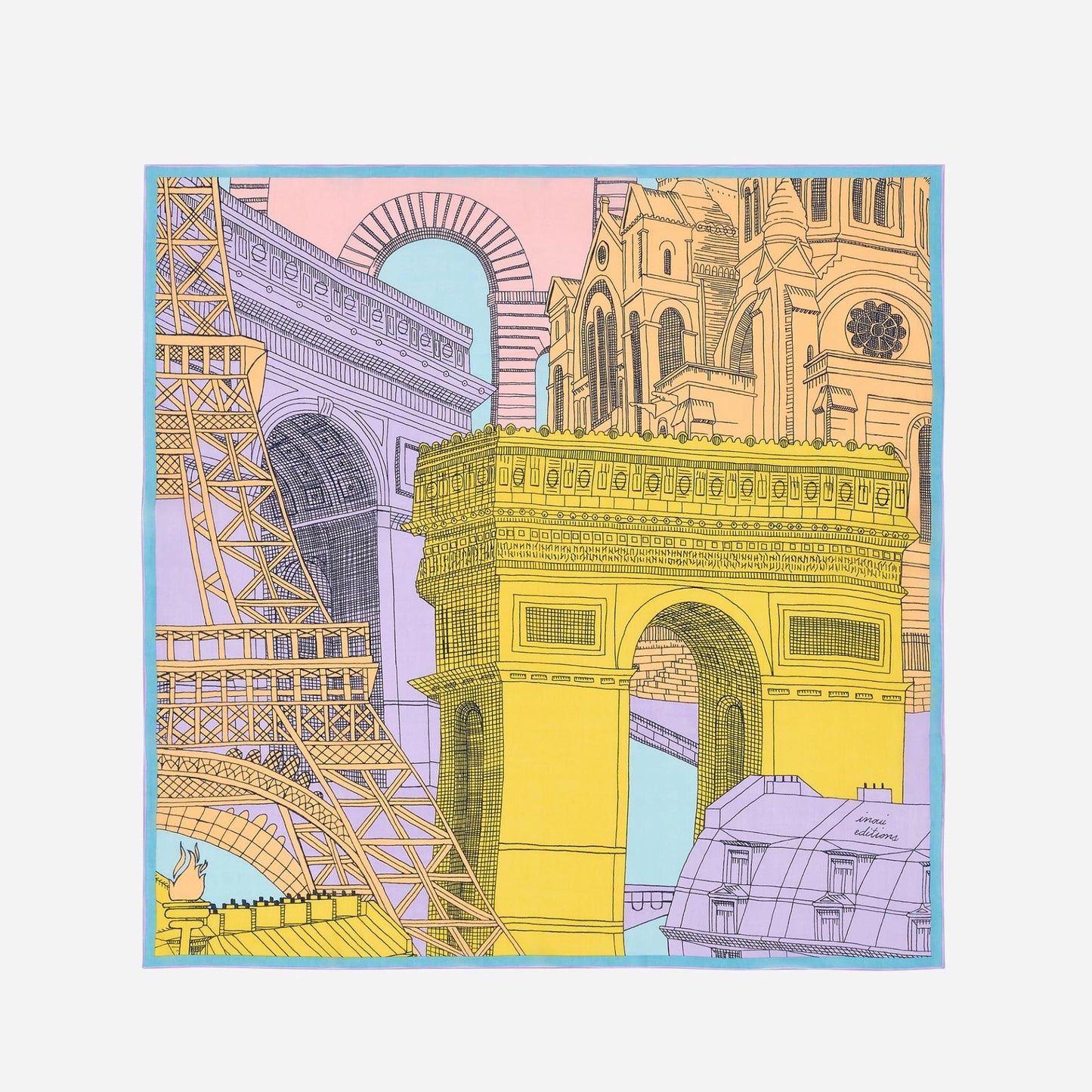 PARIS- LAVENDER SCARF by Inoui Editions
