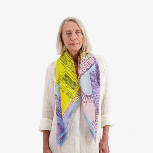 PARIS- LAVENDER SCARF by Inoui Editions