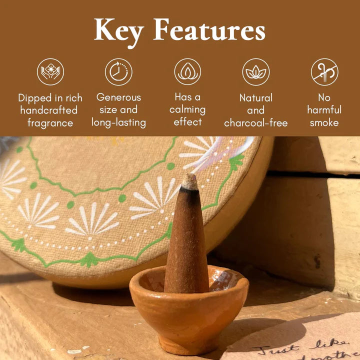 Sandali (Sandalwood) – Earthy & Grounding | INCENSE CONES