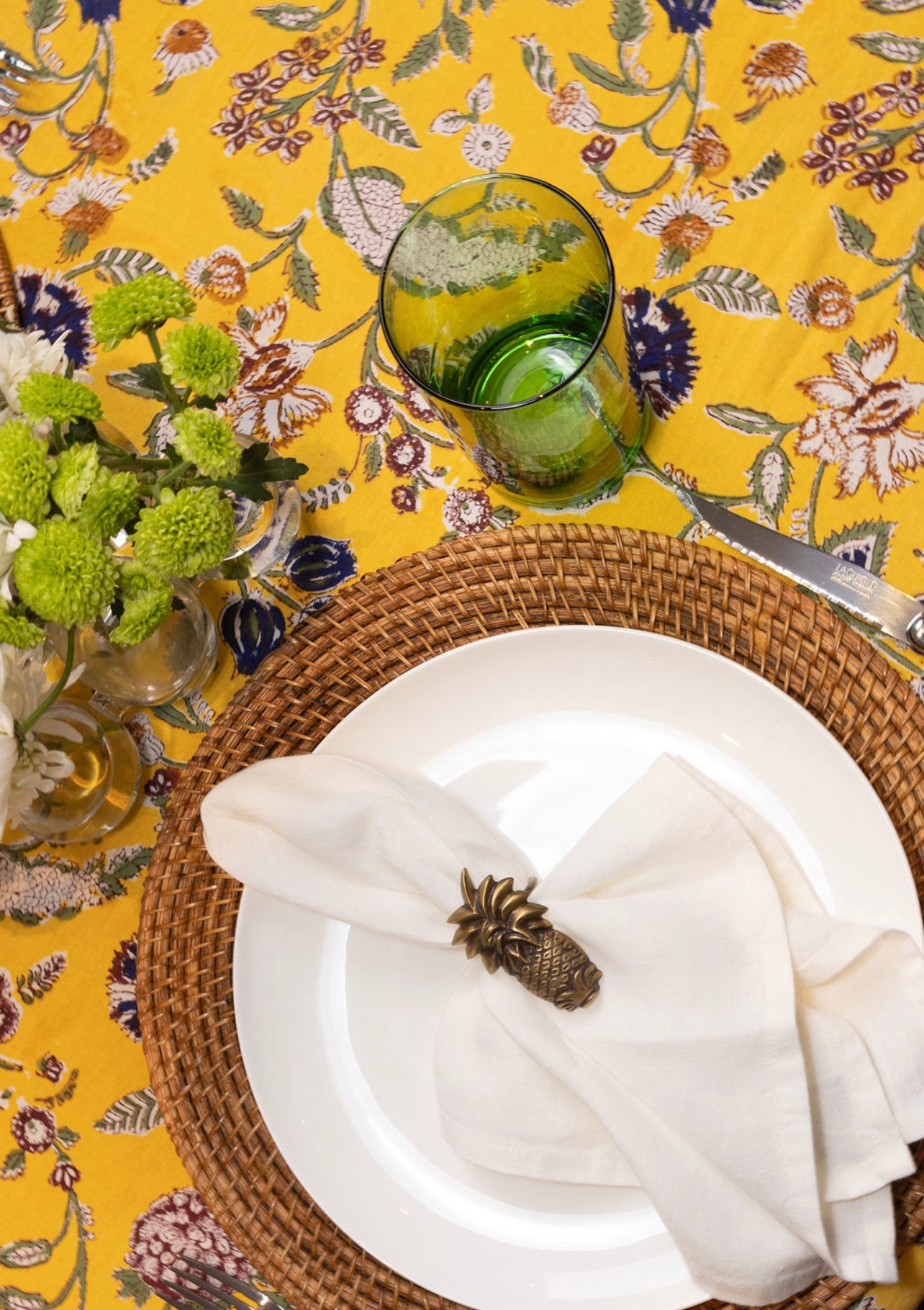 BRASS NAPKIN RING | PINEAPPLE