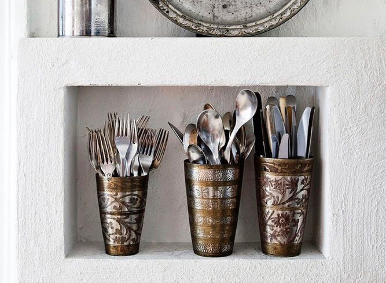 INDIAN BRASS LASSI CUP