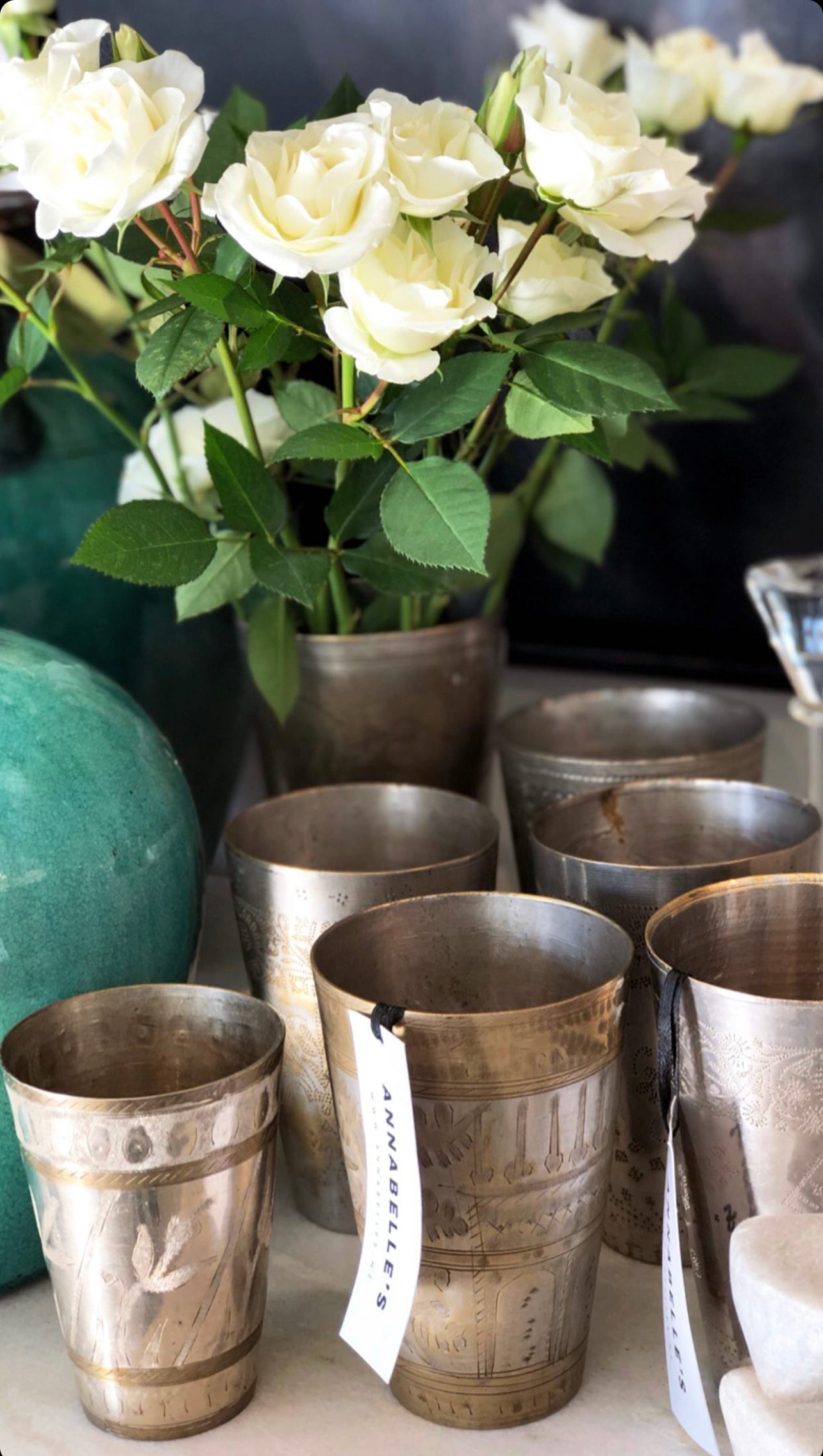 INDIAN BRASS LASSI CUP