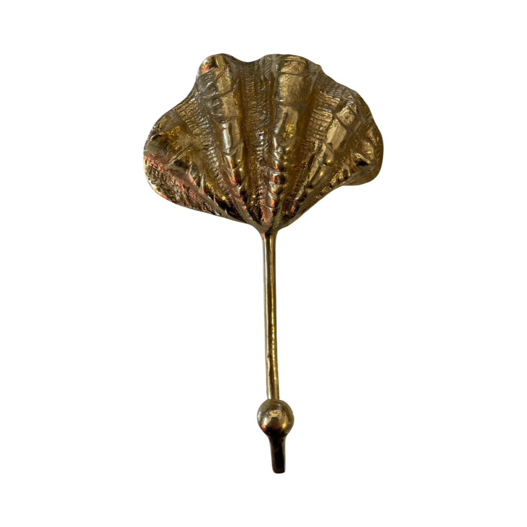 BRASS SHELL HOOK | GOLD FINISH