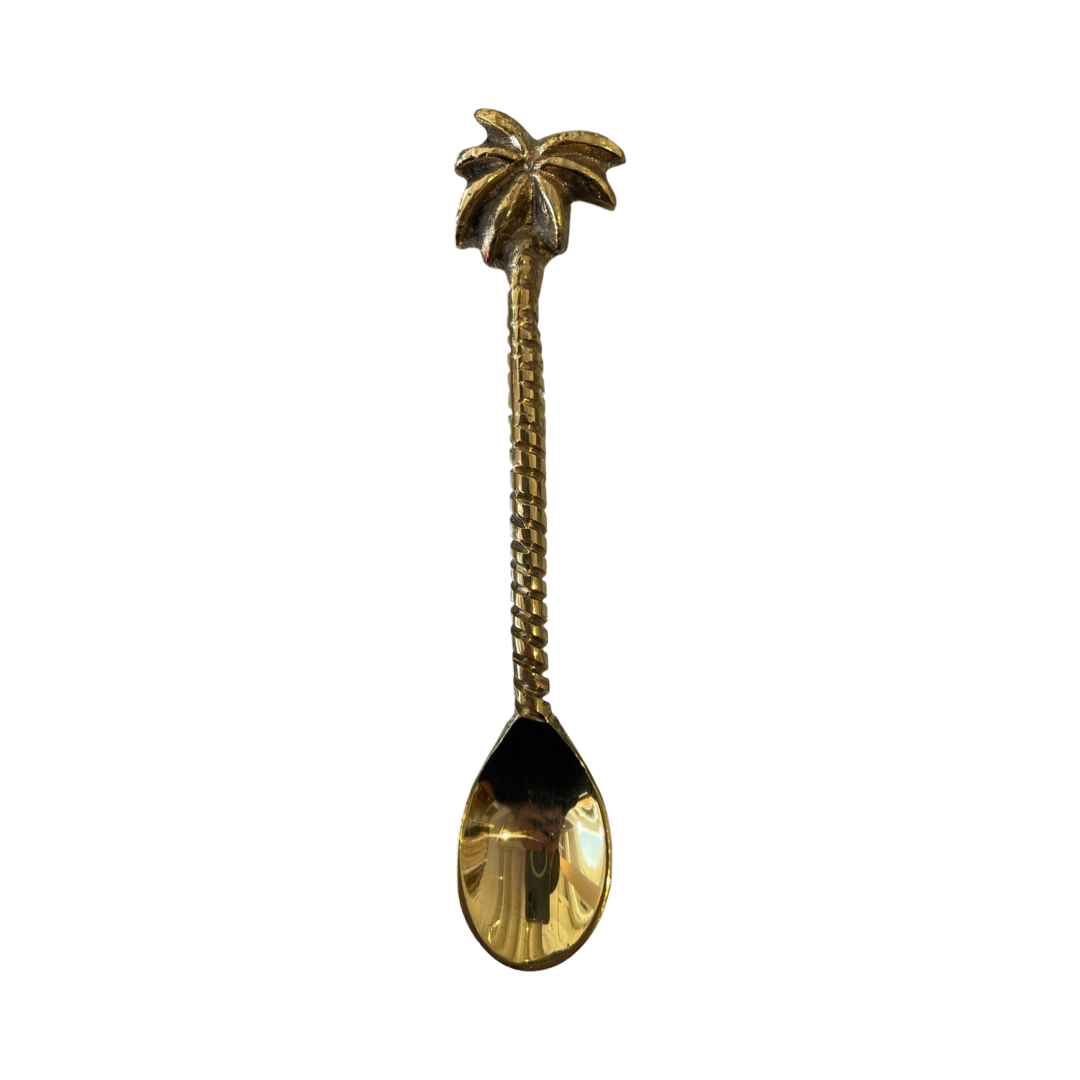 CONDIMENT PALM SPOON | GOLD FINISH