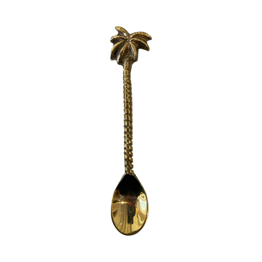 CONDIMENT PALM SPOON | GOLD FINISH