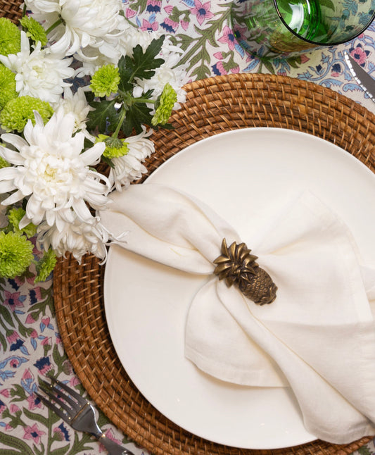 BRASS NAPKIN RING | PINEAPPLE