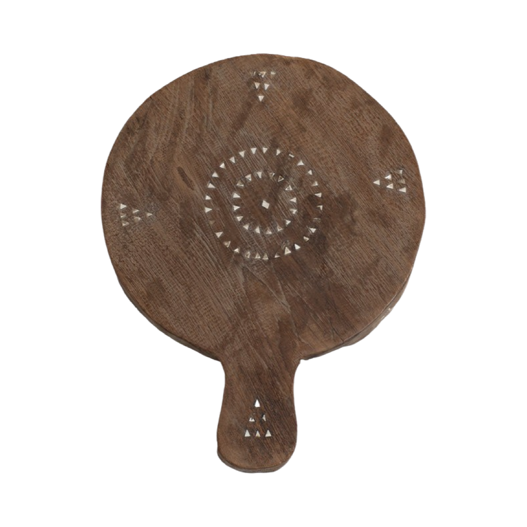 WOODEN SHELL INLAY TRAY