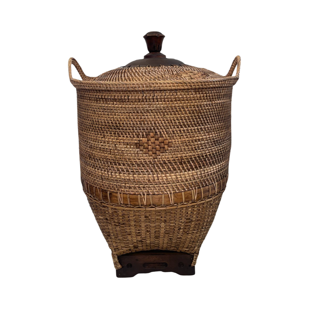 RATTAN BASKET XL | BROWN