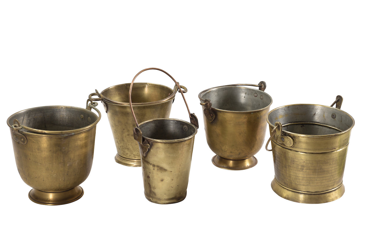 VINTAGE BRASS ICE BUCKET