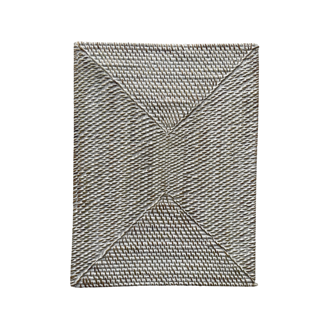 RECTANGLE RATTAN PLACEMAT | WHITEWASH