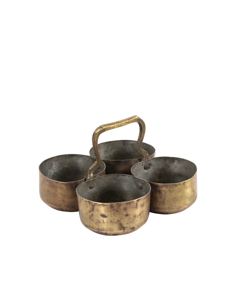 VINTAGE INDIAN BRASS POT | FOUR