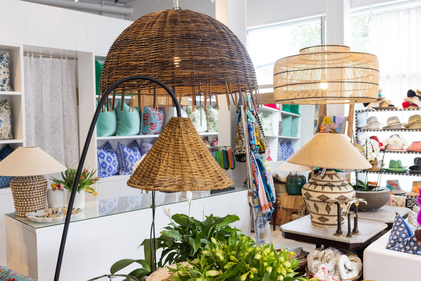 RATTAN JELLYFISH LIGHT SHADE