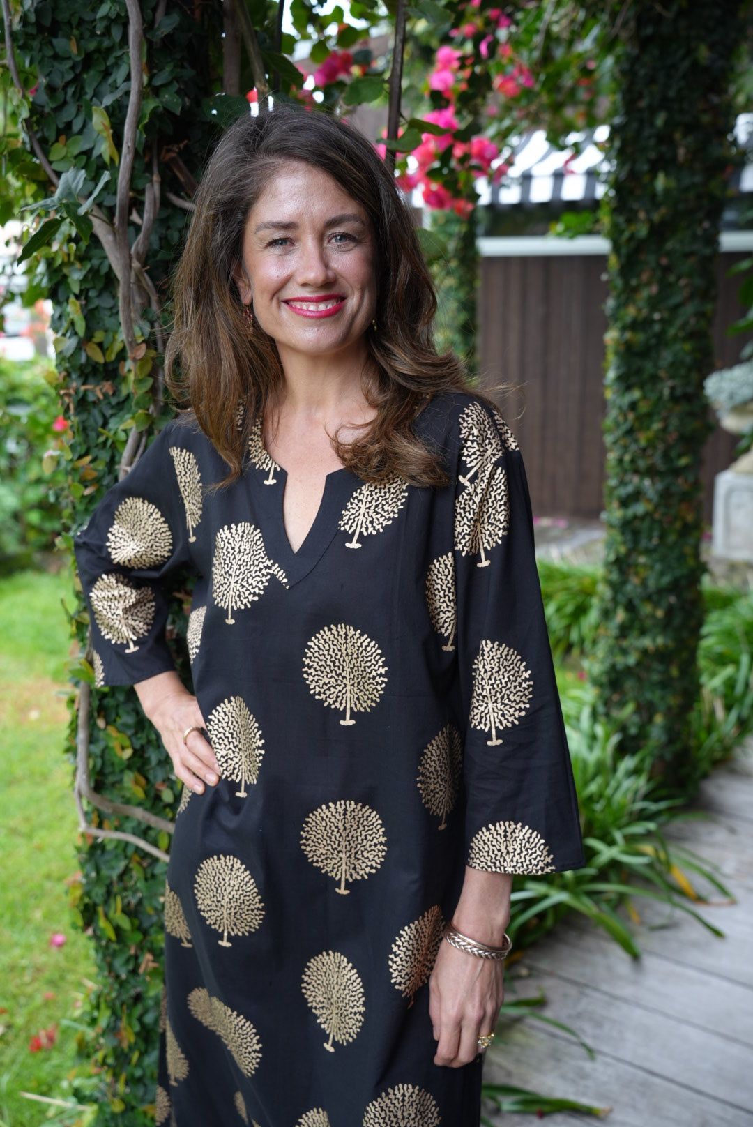 NICKY DRESS | BLACK GOLD
