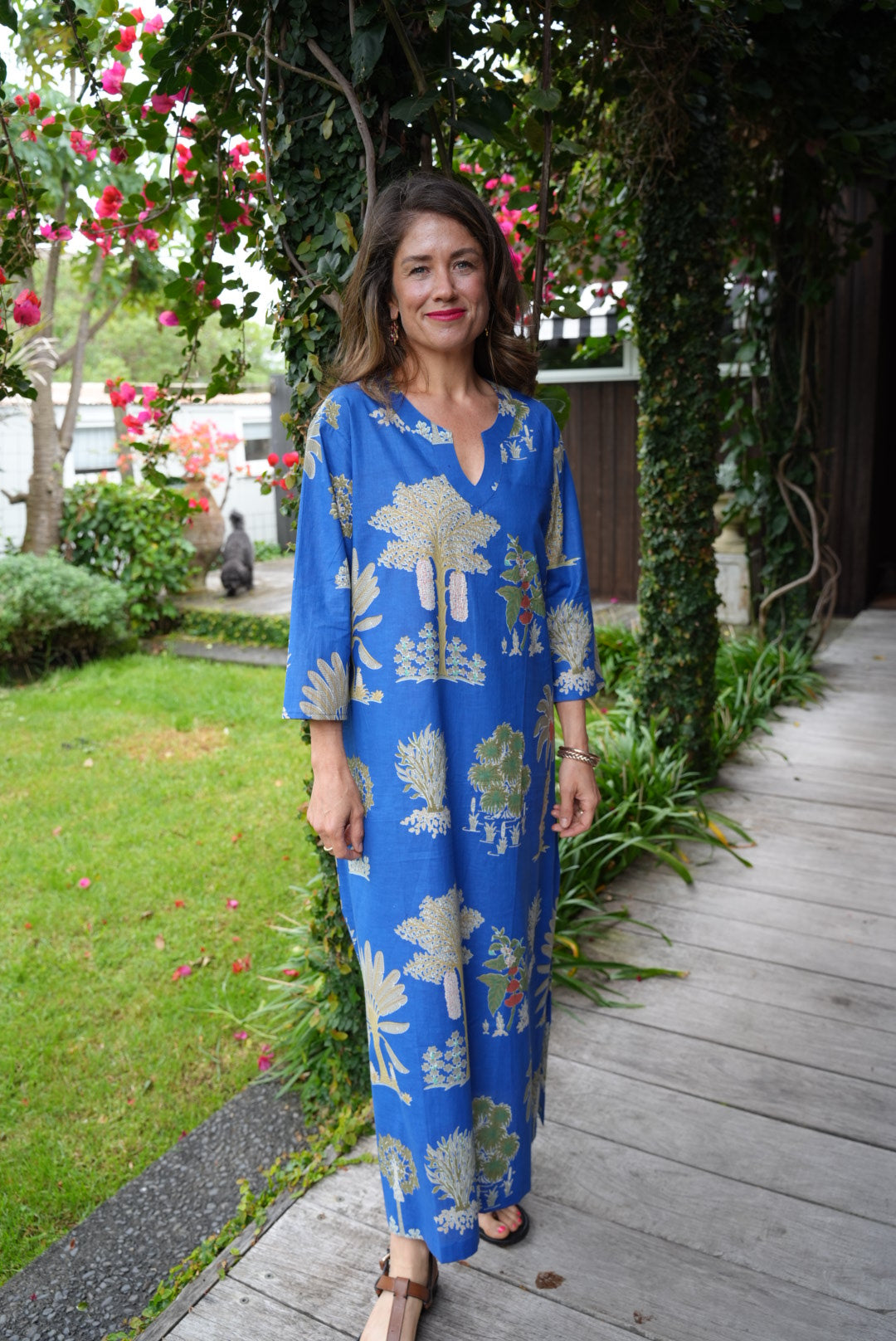 NICKY DRESS | PALM BLUE