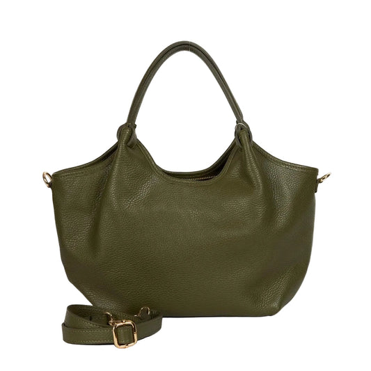 HECTOR Leather Bag | Moss Large